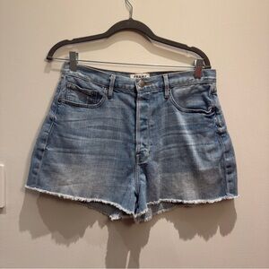 FRAME Denim Shorts Frayed Hem Denim DAYTON Le Original Made in USA 32 Waist